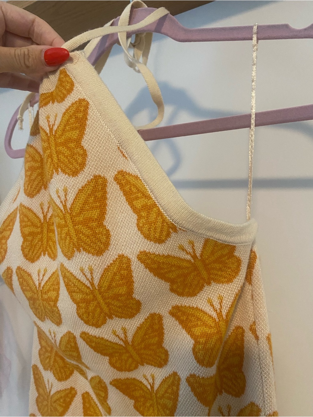 Halter Mini Dress with Butterfly Print - Picture 3 of 7